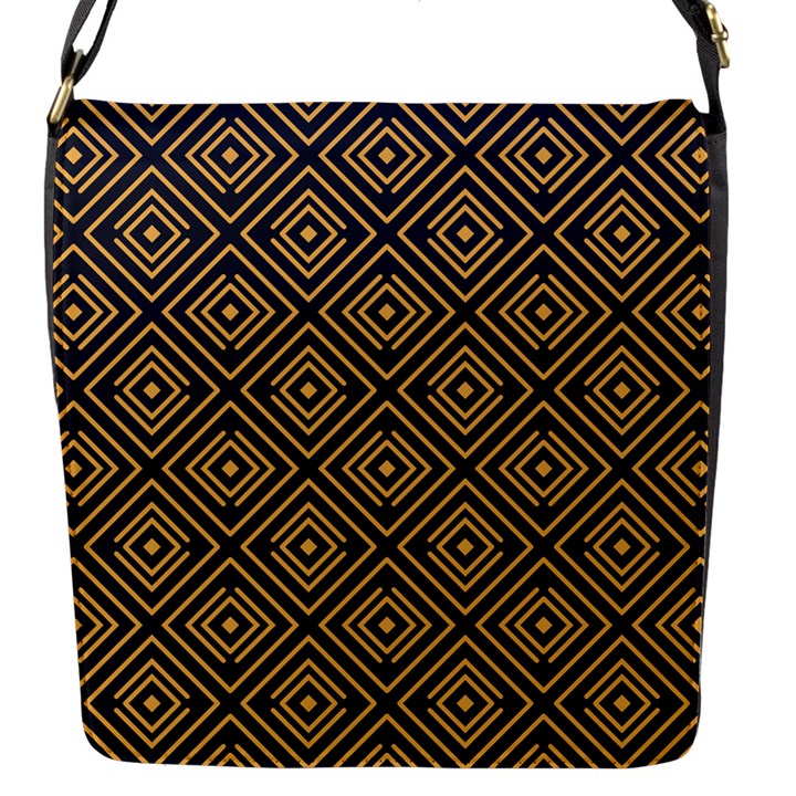 Art deco vector pattern Flap Closure Messenger Bag (S)