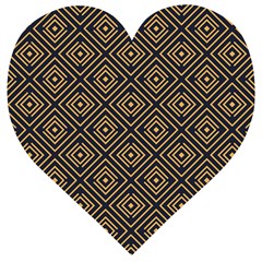 Art Deco Vector Pattern Wooden Puzzle Heart by webstylecreations