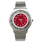 Amaranth Stainless Steel Watch Front