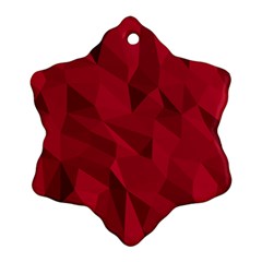 Amaranth Snowflake Ornament (two Sides)