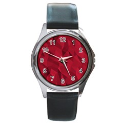 Amaranth Round Metal Watch by webstylecreations