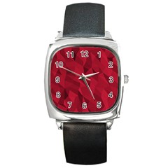 Amaranth Square Metal Watch by webstylecreations