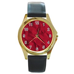 Amaranth Round Gold Metal Watch