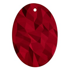 Amaranth Oval Ornament (two Sides)