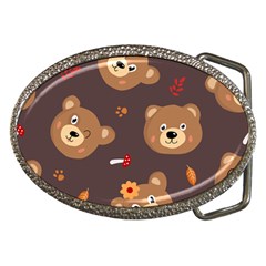 Bears-vector-free-seamless-pattern1 Belt Buckles by webstylecreations