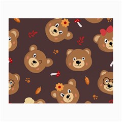 Bears-vector-free-seamless-pattern1 Small Glasses Cloth (2 Sides)