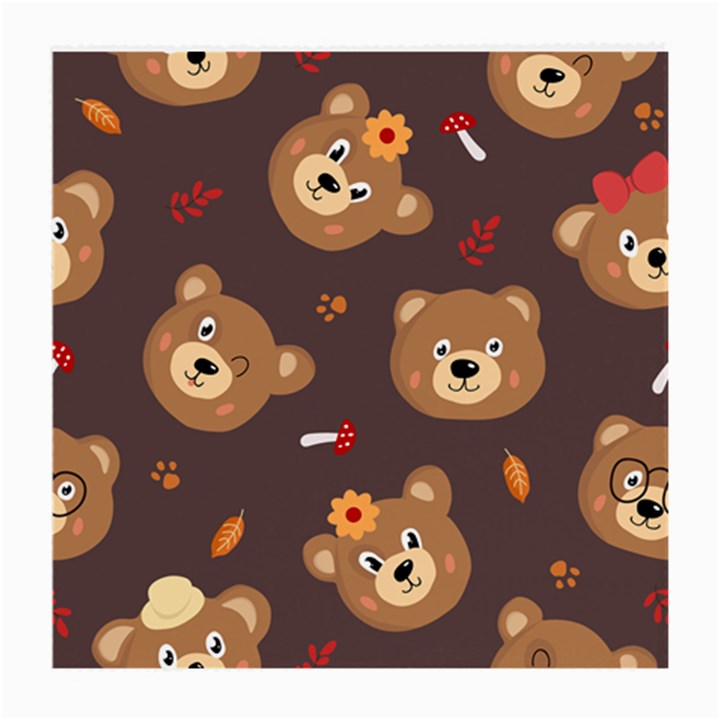 Bears-vector-free-seamless-pattern1 Medium Glasses Cloth