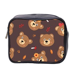 Bears-vector-free-seamless-pattern1 Mini Toiletries Bag (two Sides) by webstylecreations