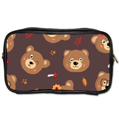 Bears-vector-free-seamless-pattern1 Toiletries Bag (one Side)