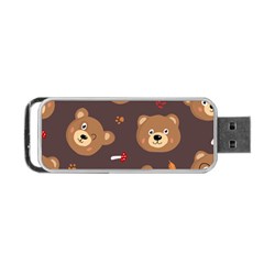 Bears-vector-free-seamless-pattern1 Portable Usb Flash (two Sides) by webstylecreations