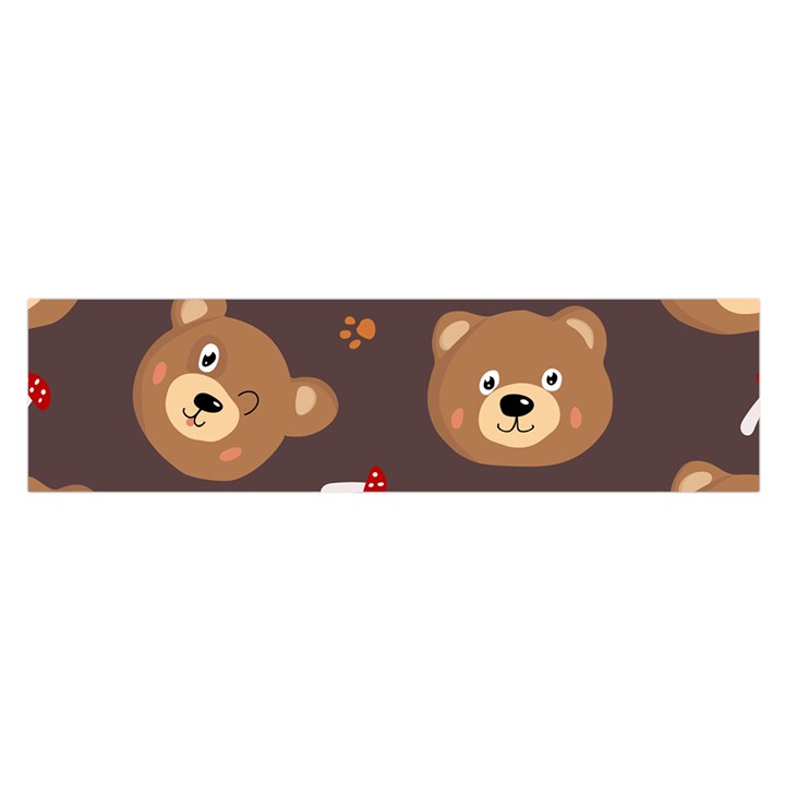 Bears-vector-free-seamless-pattern1 Satin Scarf (Oblong)