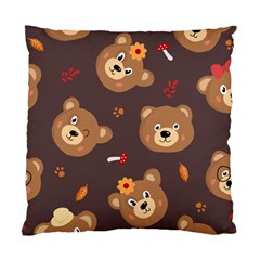 Bears-vector-free-seamless-pattern1 Standard Cushion Case (one Side)