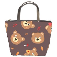 Bears-vector-free-seamless-pattern1 Bucket Bag