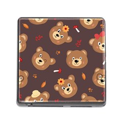 Bears-vector-free-seamless-pattern1 Memory Card Reader (square 5 Slot) by webstylecreations