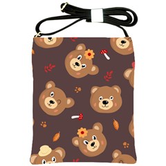 Bears-vector-free-seamless-pattern1 Shoulder Sling Bag by webstylecreations