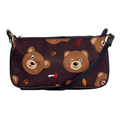 Bears-vector-free-seamless-pattern1 Shoulder Clutch Bag by webstylecreations