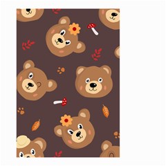 Bears-vector-free-seamless-pattern1 Small Garden Flag (two Sides)