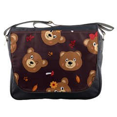 Bears-vector-free-seamless-pattern1 Messenger Bag