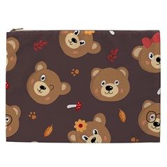 Bears-vector-free-seamless-pattern1 Cosmetic Bag (xxl)