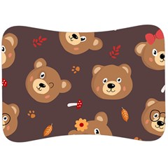 Bears-vector-free-seamless-pattern1 Velour Seat Head Rest Cushion by webstylecreations