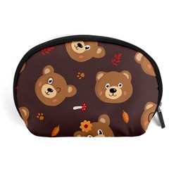 Bears-vector-free-seamless-pattern1 Accessory Pouch (large) by webstylecreations