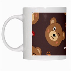 Bears-vector-free-seamless-pattern1 White Mugs by webstylecreations