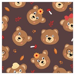 Bears-vector-free-seamless-pattern1 Lightweight Scarf  by webstylecreations