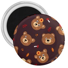 Bears-vector-free-seamless-pattern1 3  Magnets by webstylecreations