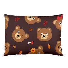 Bears-vector-free-seamless-pattern1 Pillow Case by webstylecreations