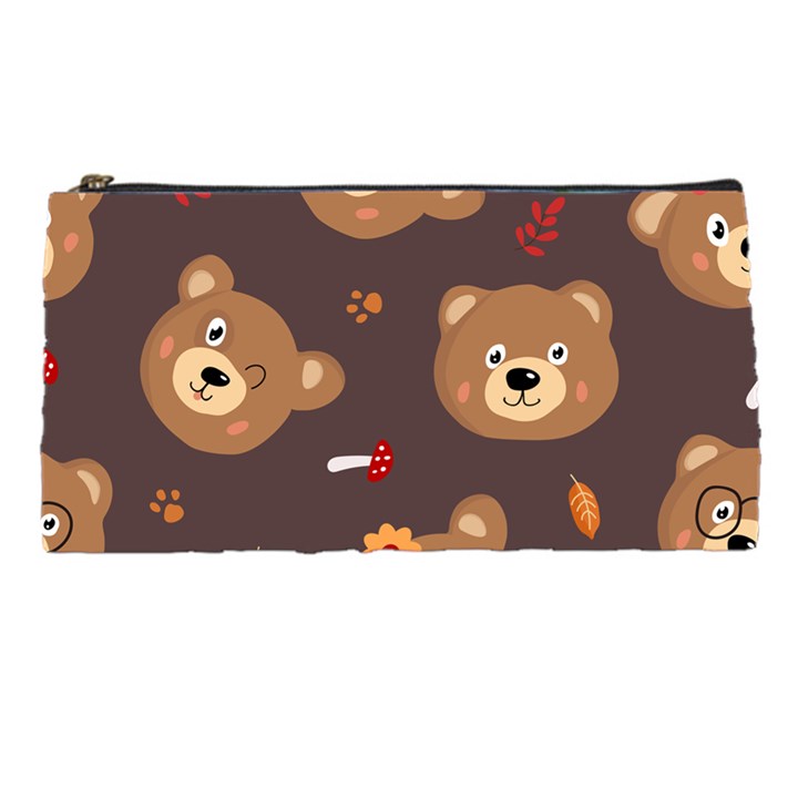 Bears-vector-free-seamless-pattern1 Pencil Case