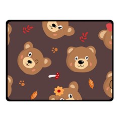 Bears-vector-free-seamless-pattern1 Fleece Blanket (small) by webstylecreations