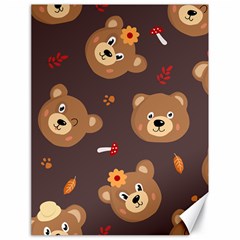 Bears-vector-free-seamless-pattern1 Canvas 18  X 24  by webstylecreations