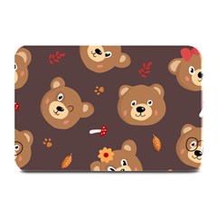 Bears-vector-free-seamless-pattern1 Plate Mats by webstylecreations