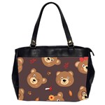 Bears-vector-free-seamless-pattern1 Oversize Office Handbag (2 Sides) Front