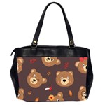 Bears-vector-free-seamless-pattern1 Oversize Office Handbag (2 Sides) Back