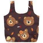 Bears-vector-free-seamless-pattern1 Full Print Recycle Bag (XXXL) Front