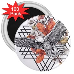 Boho Eagle  3  Magnets (100 Pack) by webstylecreations