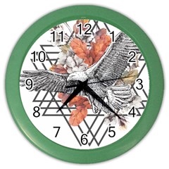 Boho Eagle  Color Wall Clock by webstylecreations