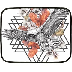 Boho Eagle  Fleece Blanket (mini) by webstylecreations