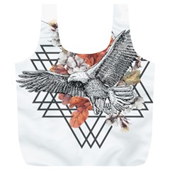 Boho Eagle  Full Print Recycle Bag (xl) by webstylecreations