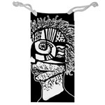 Cyber Punk Portrait Poster Illustration Jewelry Bag Front