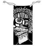 Cyber Punk Portrait Poster Illustration Jewelry Bag Back