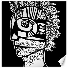 Cyber Punk Portrait Poster Illustration Canvas 12  X 12  by dflcprintsclothing