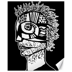 Cyber Punk Portrait Poster Illustration Canvas 16  X 20  by dflcprintsclothing