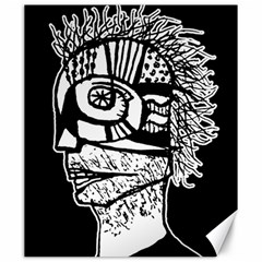 Cyber Punk Portrait Poster Illustration Canvas 20  X 24  by dflcprintsclothing