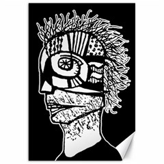 Cyber Punk Portrait Poster Illustration Canvas 20  X 30  by dflcprintsclothing