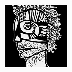 Cyber Punk Portrait Poster Illustration Medium Glasses Cloth (2 Sides) by dflcprintsclothing