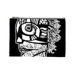 Cyber Punk Portrait Poster Illustration Cosmetic Bag (large) by dflcprintsclothing