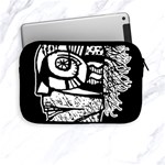 Cyber Punk Portrait Poster Illustration Apple iPad Mini Zipper Cases Front