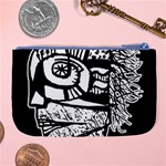 Cyber Punk Portrait Poster Illustration Large Coin Purse Back